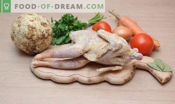 14 sätt att baka hela kycklingen i ugnen med en krispig gyllene skorpe, ett urval av de bästa recepten