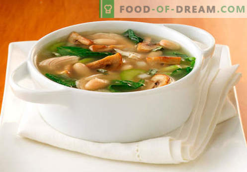 Soppa i svampbuljong - de bästa recepten. Hur till ordentlig och god kokssoppa i svampbuljong.