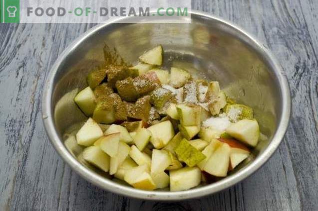 Sadna pita z jabolki, hruškami in orehi