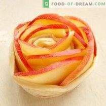 Bakade Apple Rosor från Puff Pastry