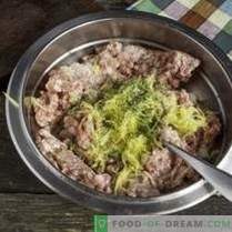 Snabbt köttpatties med broccoli i bechamelsås