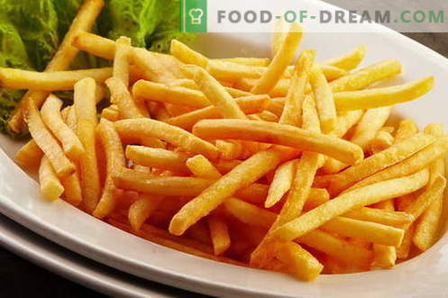Hemlagad pommes frites är smakligare, mer naturliga och billigare än vid McDonalds. Hur man lagar pommes frites hemma.