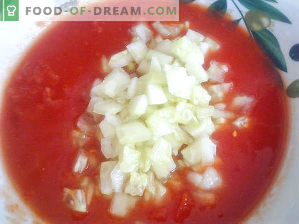 Gazpacho Recept - Förbered en kallt tomatsoppa enligt ett spanskt recept