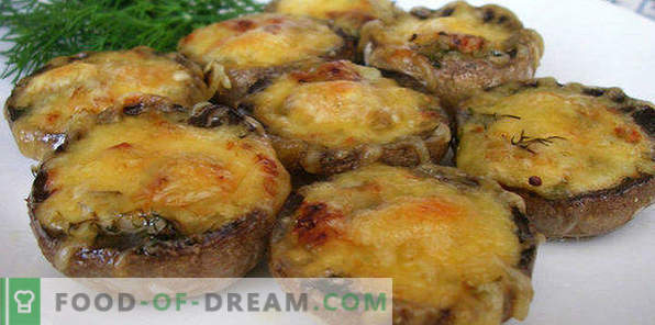 Tio bästa recept av ugnsbakade fyllda mushrooms