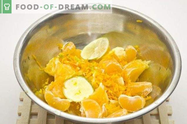 Kurd orange med lime och mandariner