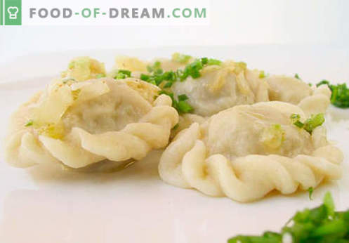 Dumplings med cottage cheese - de bästa recepten. Hur man rätt och smaklig lagar mat traditionell och lat dumplings med stugaost hemma.