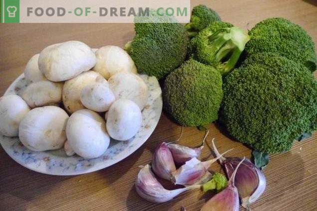 Brokoli s gobami