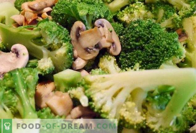 Broccoli con funghi