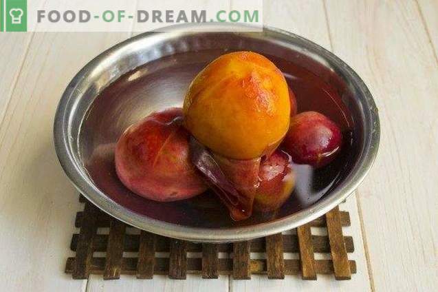 Berryfruktsyra från persikor, jordgubbar och nektariner