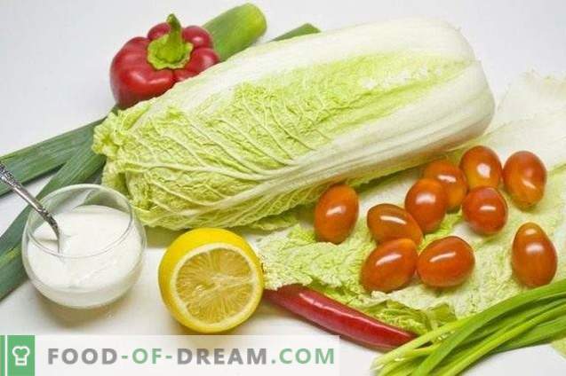 Vegetabilsk sallad med citron-lök dressing