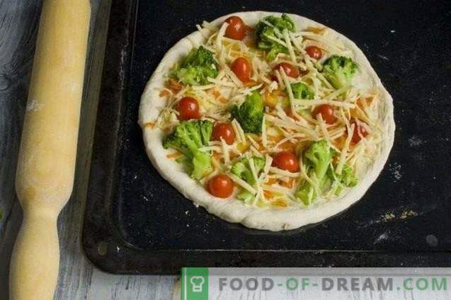 Lean pizza med broccoli och tofu