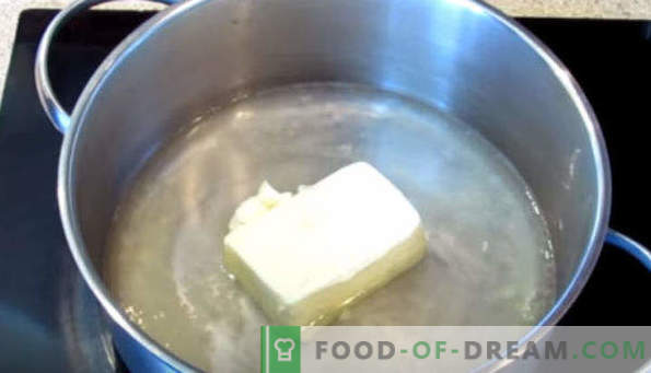 Choux bakverk för eclairs, recept på mjölk, margarin, vegetabilisk olja
