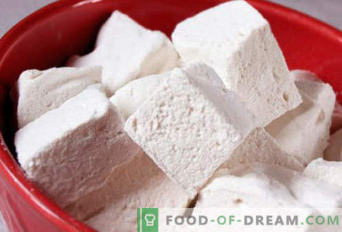 Hemlagad marshmallows - de bästa recepten. Hur man lagar marshmallows hemma.