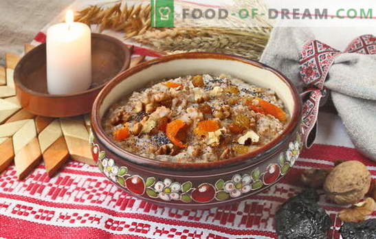 Cómo cocinar arroz con kutia con pasas. Recetas para kutia conmemorativa con pasas y kutia navideña