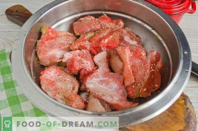 Pork stekt i ugnen