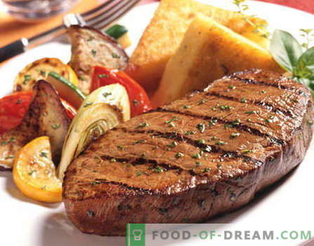 Beef steak - de bästa recepten. Hur rätt och välsmakande köttbiffstek.