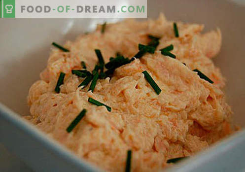 Creamsoppa med röd fisk - ett recept med foton och steg-för-steg-beskrivning