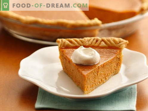 Pumpkin Pie - de bästa recepten. Hur man ska ordna och läckra laga en pumpa paj.