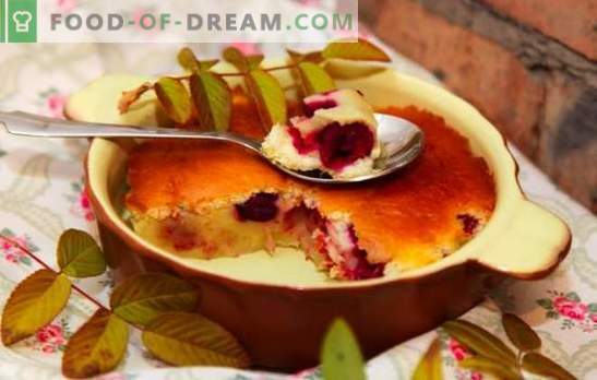 Klafuti med en körsbär är en fransk saga! Recept fantastiska clafouti dessert med körsbär för söta glädje