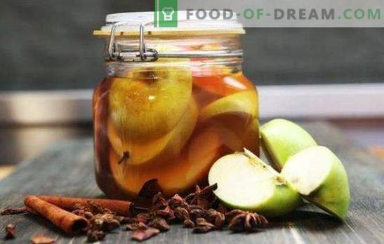 Pickled äpplen för vintern i burkar utan sterilisering - ett aromatiskt mellanmål. Pickled äpplen för vintern: söt, sur,