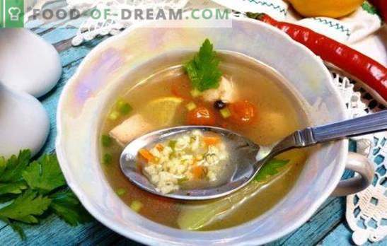 Fisksoppa med hirs: rysk stil öra! Enkla recept för fisksoppa med hirs från färsk, fryst fisk och konserverad