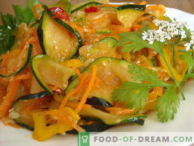 Zucchini im koreanischen Stil - die besten Rezepte. Wie man richtig und lecker Zucchini auf Koreanisch kocht.