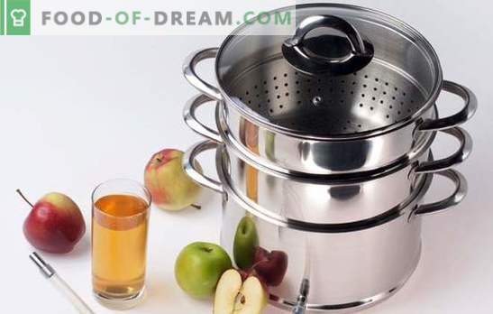 Hur man gör juice från äpplen i en juicepress för vintern? Mycket enkelt! Subtiliteter och tricks: med vad och hur man lagar saften i äppelkokaren