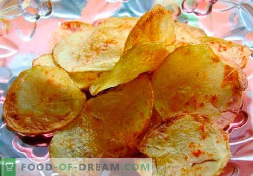 Hemlagade chips - de bästa matlagningsmetoderna. Hur man lagar marker i hemmet.