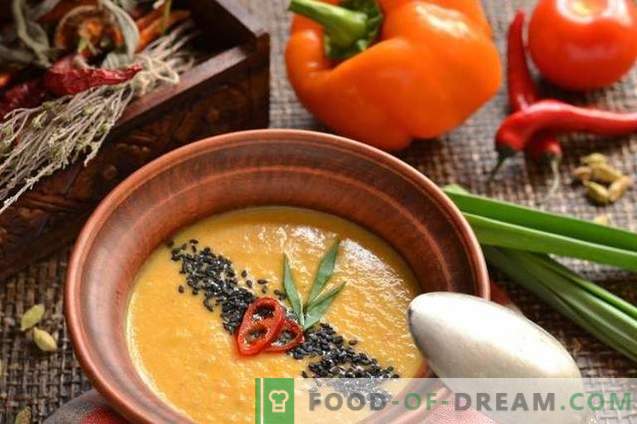 Vegetarisk gräddesoppa - klassisk indisk mat