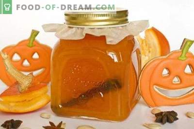 Pumpkin jam with oranges