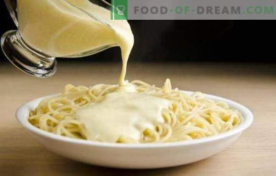 Läcker krämig sås till pasta - nyckeln till den perfekta maträtten! Recept creme såser för pasta med svamp, räkor, ost, lax