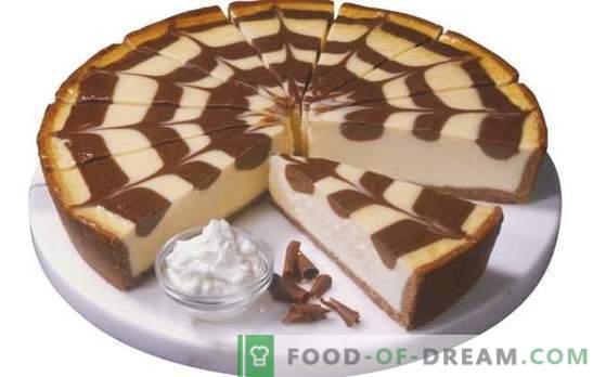 Zebra Pie på Kefir: hur man bager den? Matar kakan 