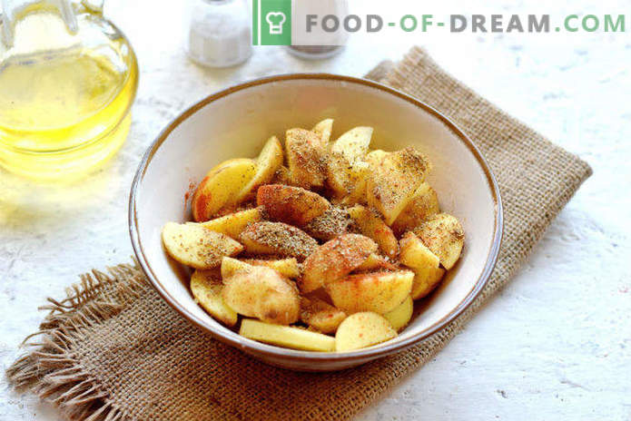 Nya potatis i ugnen, ett recept på bystil