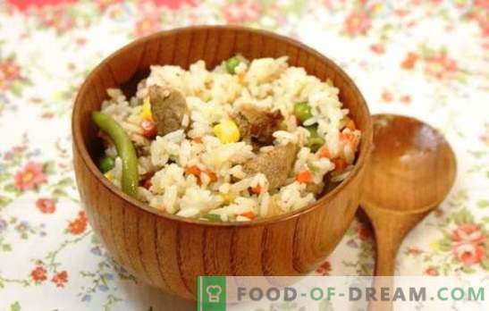 Ris med kött i en långsam spis: från pilaf till paella. Recept av populära risrätter med kött i en långsam spis: enkel och original