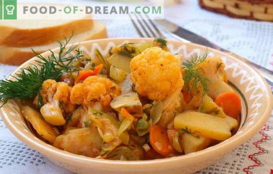 Den mest populära grytan är vegetabilisk, med kål och potatis. Recept för laxfasta - grönsakspott med kål och potatis