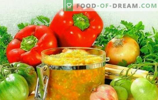 Receptet på kaviar från gröna tomater 