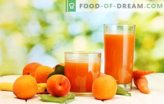 Aprikosjuice för vintern - solig dryck! Olika sätt att skörda aprikosjuice för vintern hemma