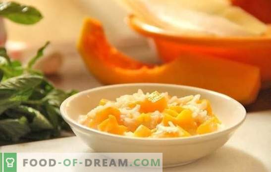 Snabb och hälsosam frukost - ris med pumpa i en långsam spis. Orange humör: inte tråkig pumpa gröt med ris i en långsam spis