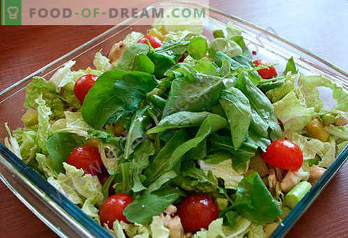 Salotos su šparagais - geriausių receptų pasirinkimas. Kaip tinkamai ir skaniai virti salotų su šparagais.