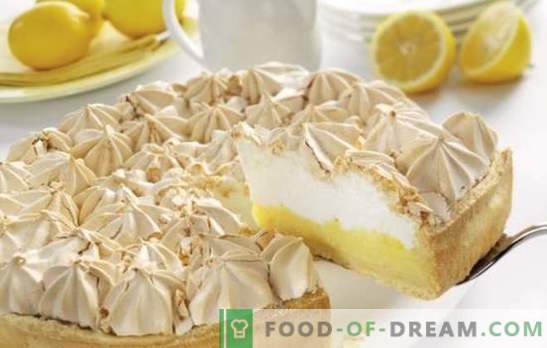 Citron Pie - En oförglömlig smak! Recept för hemlagad jäst, fläckiga, sandiga kakor med citroner