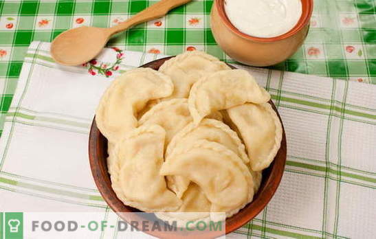 Dumplings med potatis och svin är en sann ukrainsk glädje. Hemliga recept för att laga dumplings med potatis och bacon