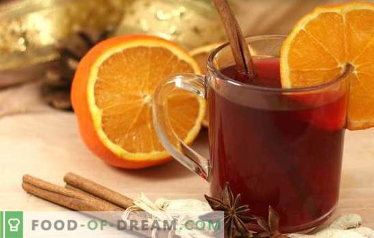 Mullat vin med apelsin - den mest vinter, doftande och uppvärmd dryck! Matar allt mulledvin med apelsiner