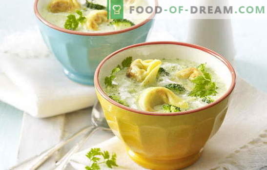 Soppa med dumplings - ovanliga recept för en utsökt maträtt. Matlagning läckra soppor med dumplings