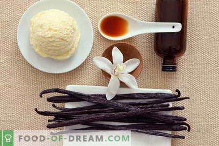 Vanilj - beskrivning, egenskaper, användning i matlagning. Recept för rätter med vanilj.