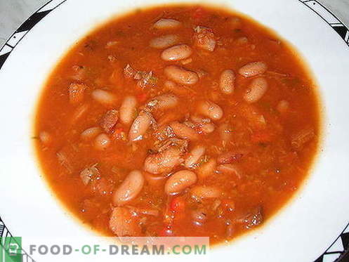Beansoppa - de bästa recepten, trick och hemligheter. Så här lagar du en utsökt bönsoppa: med kött, bacon, kyckling