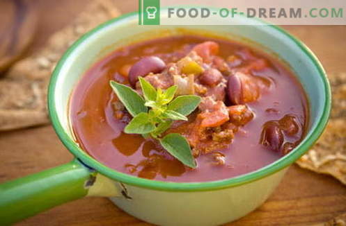 Beansoppa - de bästa recepten, trick och hemligheter. Så här lagar du en utsökt bönsoppa: med kött, bacon, kyckling