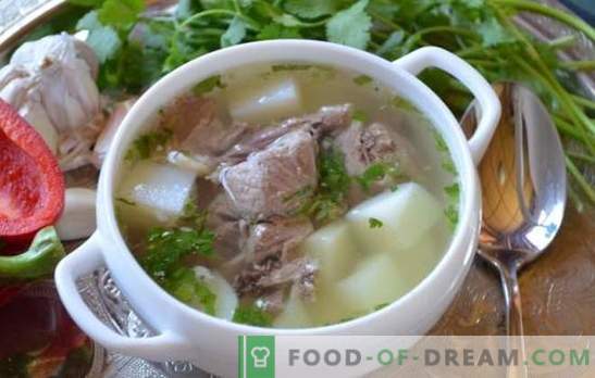 Pork shulum - den mest rika soppen! Recept och metoder för matlagning Shulum från fläsk med rök, rökt kött, grönsaker