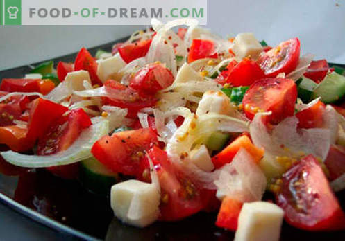 Färska grönsaksallad är de bästa recepten. Hur man ordentligt och gott förbereder sallader från färska grönsaker.