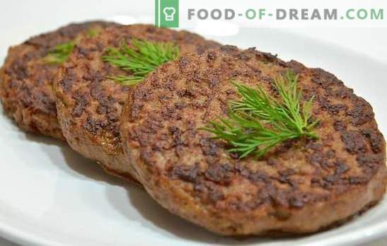 Beef liver cutlets - maskerar en användbar biprodukt! Nötköttleverknivar: Traditionella och ursprungliga recept