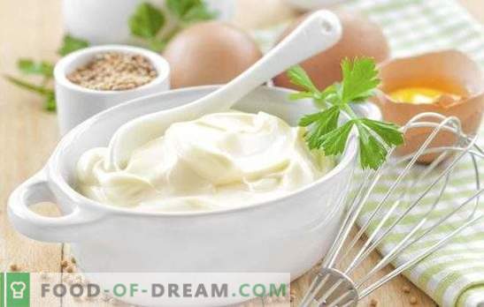 Majonnäs med mjölk är en populär sås fransk mat. Olika majonnäs i mjölk: med ägg, stärkelse, mjöl och senap